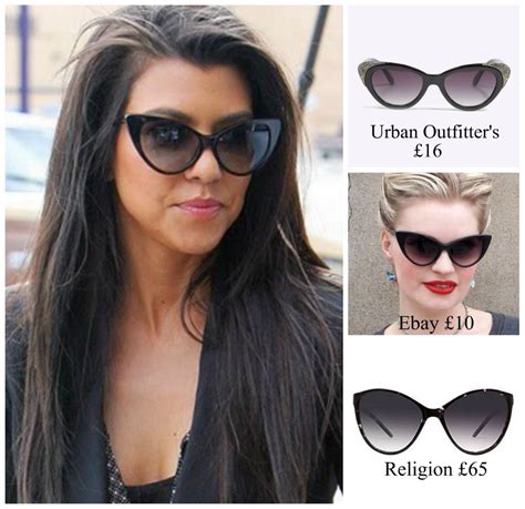 kourtney kardashian small cat eye sunglasses|khloe glasses.